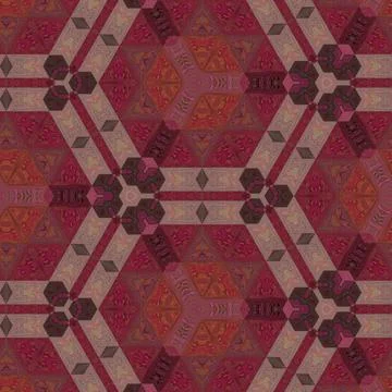 Repeated pattern design for Moroccan textile, surface, sublimation print Stock Illustration