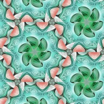 Repeated pattern design for Moroccan textile, surface, sublimation print Illustrazione stock