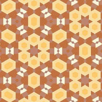 Repeated pattern design for Moroccan textile, surface, sublimation print Stock Illustration