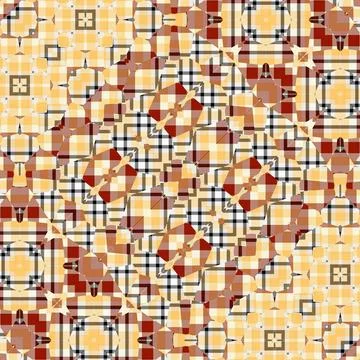 Repeated pattern design for Moroccan textile, surface, sublimation print Stock Illustration