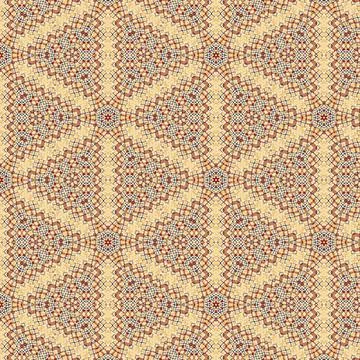 Repeated pattern design for Moroccan textile, surface, sublimation print Stock Illustration