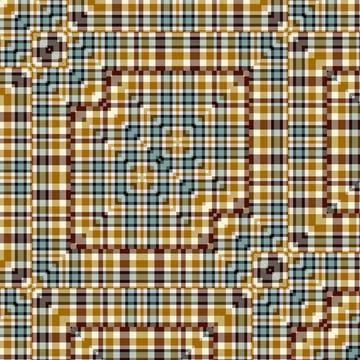 Repeated pattern design for Moroccan textile, surface, sublimation print Stock Illustration