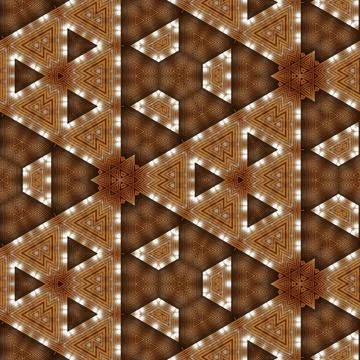 Repeated pattern design for Moroccan textile, surface, sublimation print Illustrazione stock