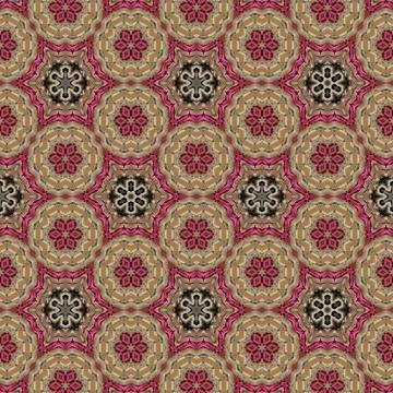 Repeated pattern design for Moroccan textile, surface, sublimation print Stock Illustration