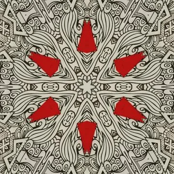 Repeated pattern design for Moroccan textile, surface, sublimation print Stock Illustration