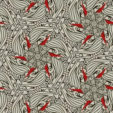 Repeated pattern design for Moroccan textile, surface, sublimation print Illustrazione stock