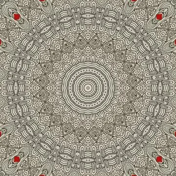 Repeated pattern design for Moroccan textile, surface, sublimation print Illustrazione stock