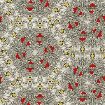 Repeated pattern design for Moroccan textile, surface, sublimation print Stock Illustration