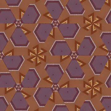 Repeated pattern design for Moroccan textile, surface, sublimation print Illustrazione stock