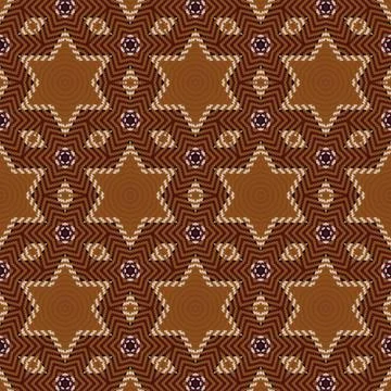 Repeated pattern design for Moroccan textile, surface, sublimation print Stock Illustration