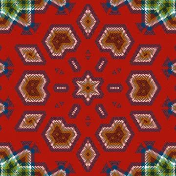 Repeated pattern design for Moroccan textile, surface, sublimation print Illustrazione stock