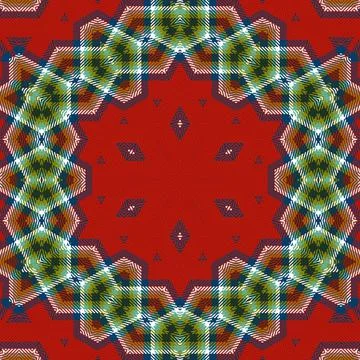Repeated pattern design for Moroccan textile, surface, sublimation print Stock Illustration