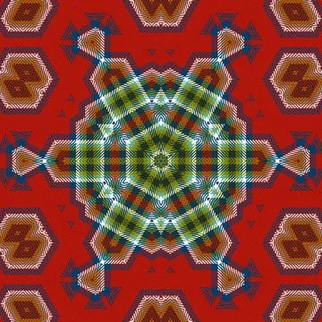 Repeated pattern design for Moroccan textile, surface, sublimation print Illustrazione stock