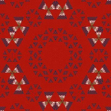 Repeated pattern design for Moroccan textile, surface, sublimation print Stock Illustration