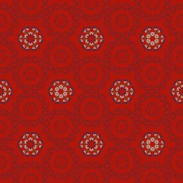 Repeated pattern design for Moroccan textile, surface, sublimation print Stock Illustration