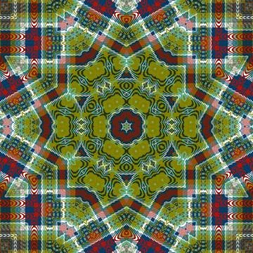 Repeated pattern design for Moroccan textile, surface, sublimation print Illustrazione stock
