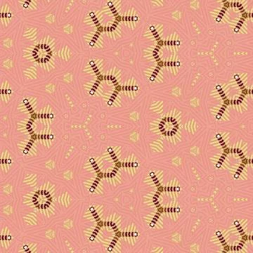 Repeated pattern design for Moroccan textile, surface, sublimation print Illustrazione stock