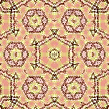 Repeated pattern design for Moroccan textile, surface, sublimation print Illustrazione stock