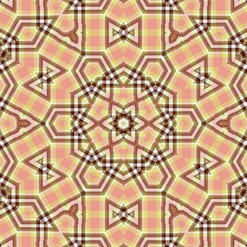 Repeated pattern design for Moroccan textile, surface, sublimation print Illustrazione stock