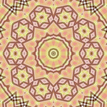 Repeated pattern design for Moroccan textile, surface, sublimation print Stock Illustration