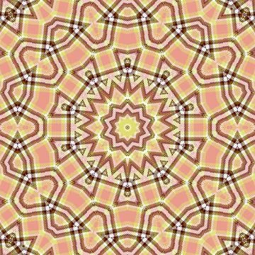 Repeated pattern design for Moroccan textile, surface, sublimation print Illustrazione stock