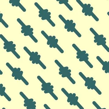 Repeated rope ties simple flat pattern design Stock Illustration