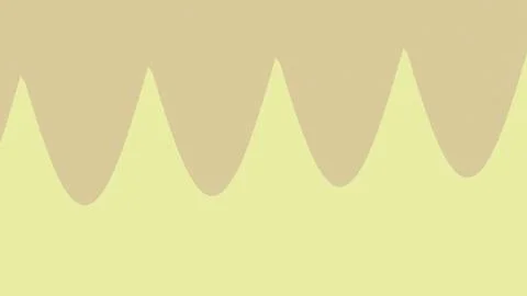 Repeated soft scallops create a cheerful abstract pattern in lemon yellow a.. Stock Illustration