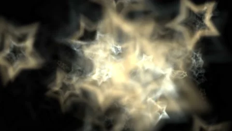 Repeated star shape glow in dark with sparkle Stock Footage 208592671