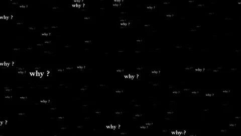 Repeated Why Confusion Text Stock Footage 343508178