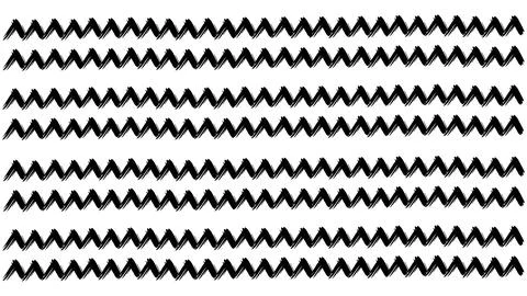 Repeated zigzag lines background, geometric ornament, textured zig zag Stock Illustration