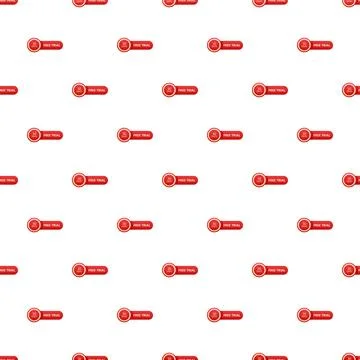 Repeating 30 days free trial buttons pattern for promotion Illustrazione stock