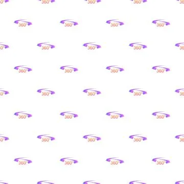 Repeating 360 degree panoramic view icon pattern Stock Illustration