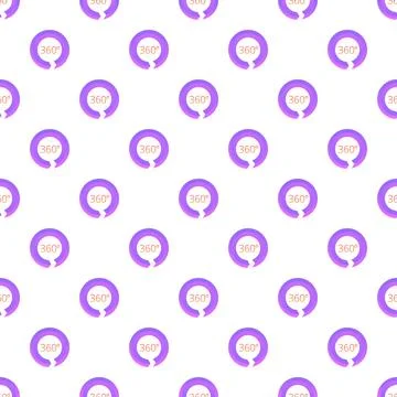 Repeating 360 degree virtual reality viewpoint pattern Stock Illustration