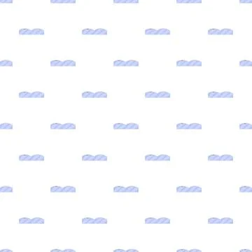 Repeating abstract blue undulating hills pattern 스톡 일러스트