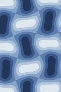 A repeating abstract design combines rounded vertical and horizontal forms .. Stock Illustration