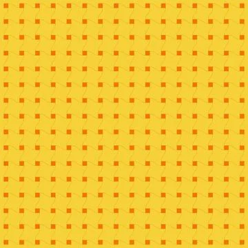 A repeating abstract design featuring a grid of small orange squares connecte イラスト素材