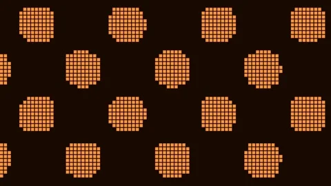 Repeating abstract geometric tile pattern background for seamless digital loo Stock Footage 342524475