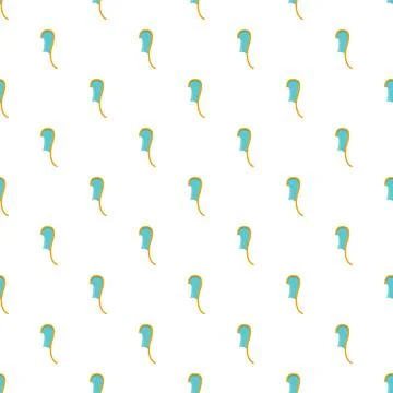 Repeating abstract ornamental pattern on white background Stock Illustration