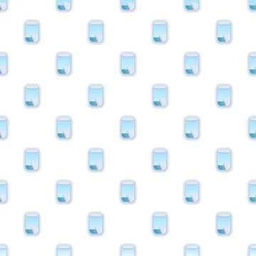 Repeating airplane window pattern showing clouds and sky 库存插图