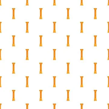 Repeating ancient column icon pattern design Illustrazione stock