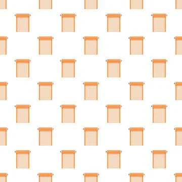 Repeating ancient hanging scroll pattern with blank space Stock Illustration