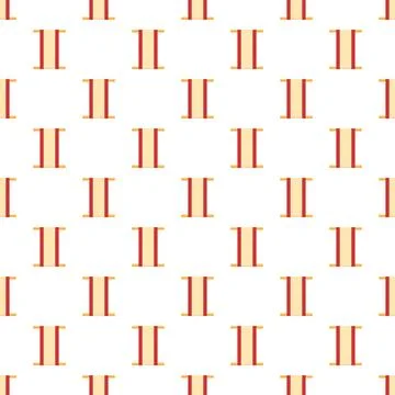 Repeating ancient scroll pattern on white background Stock Illustration