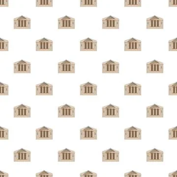 Repeating ancient style facades forming a seamless decorative background Ilustración de archivo