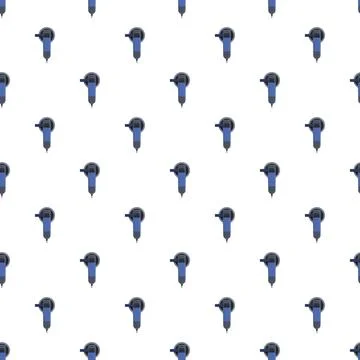 Repeating angle grinder tools creating seamless pattern background 库存插图
