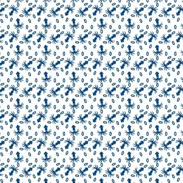 Repeating Ant Pattern Stock Illustration