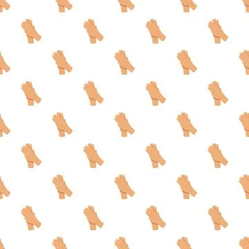 Repeating applause pattern with clapping hands illustration Stock Illustration