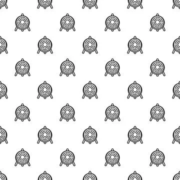 Repeating archery target bullseye pattern symbolizing goal setting Stock Illustration