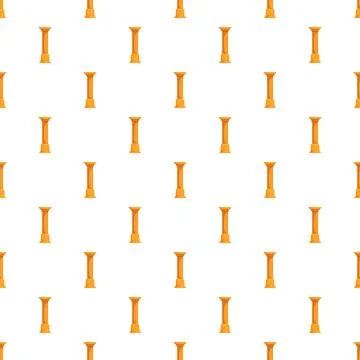 Repeating architectural columns creating a seamless pattern Stock Illustration