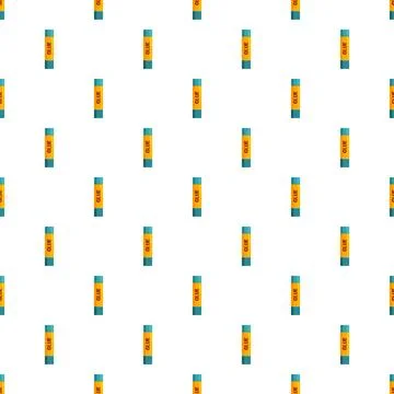 Repeating array of glue sticks forming a seamless background pattern Stockillustratie