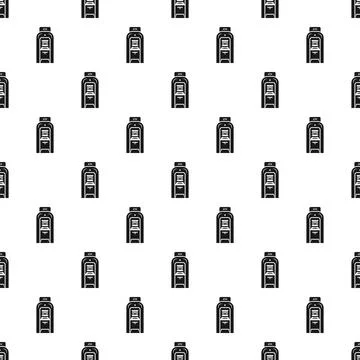 Repeating atm icon pattern for financial background Stock Illustration